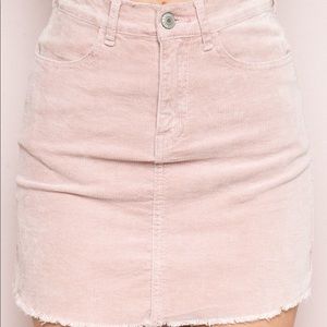Brandy ♡ Melville Pink Corduroy Skirt